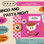 Pasta & Bingo Night, Friday,  Sept. 25